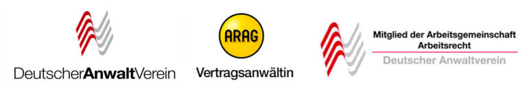 Anwalt Arbeitsrecht Berlin Logos DAV, ARAG, AG Arbeitsrecht